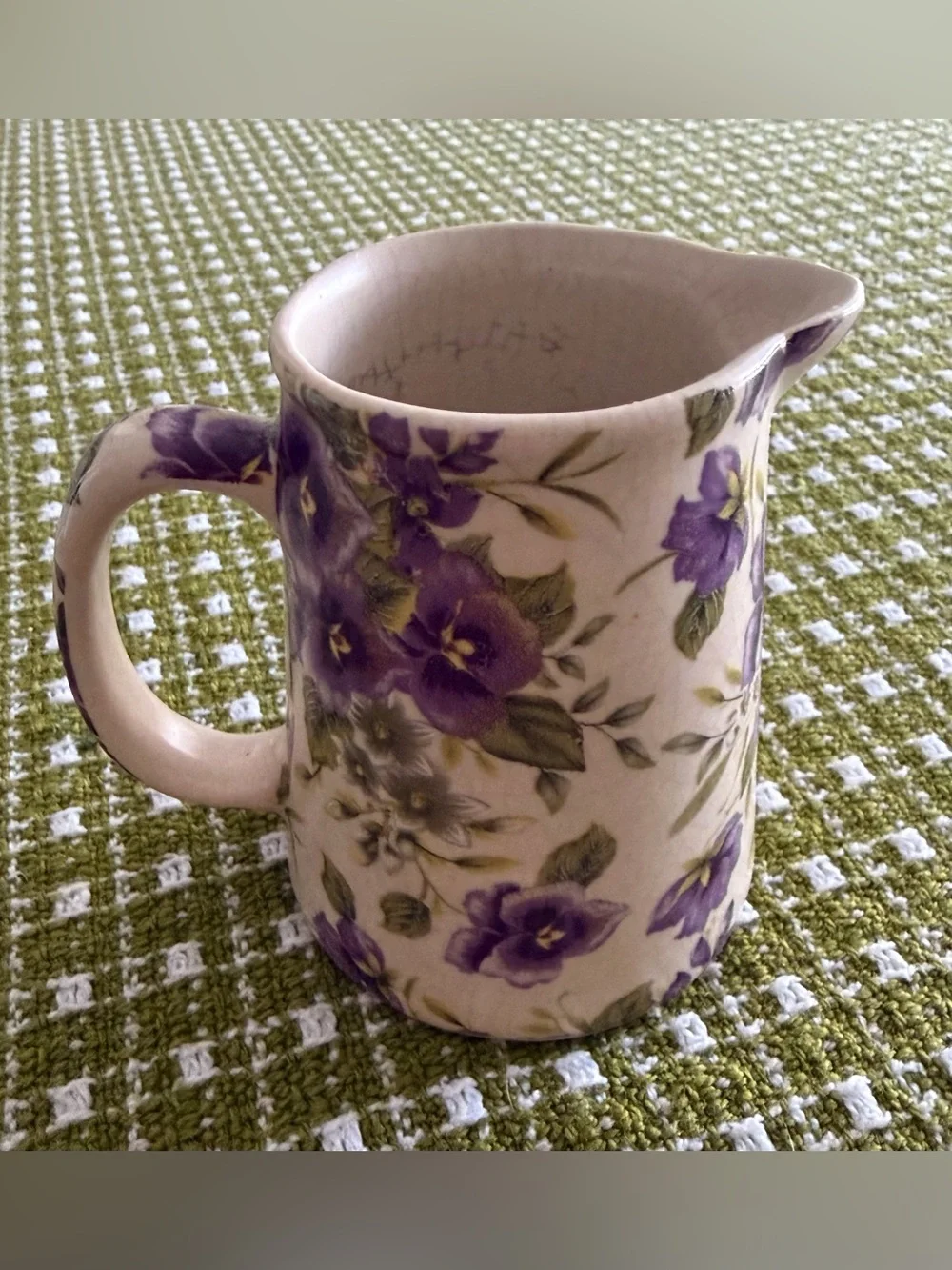 Ballyporeen from Ireland Floral Ceramic Pitcher